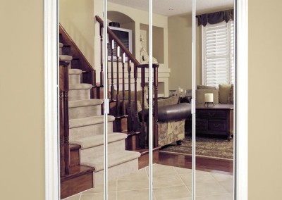 Framed-Bifold-MIrror-Door